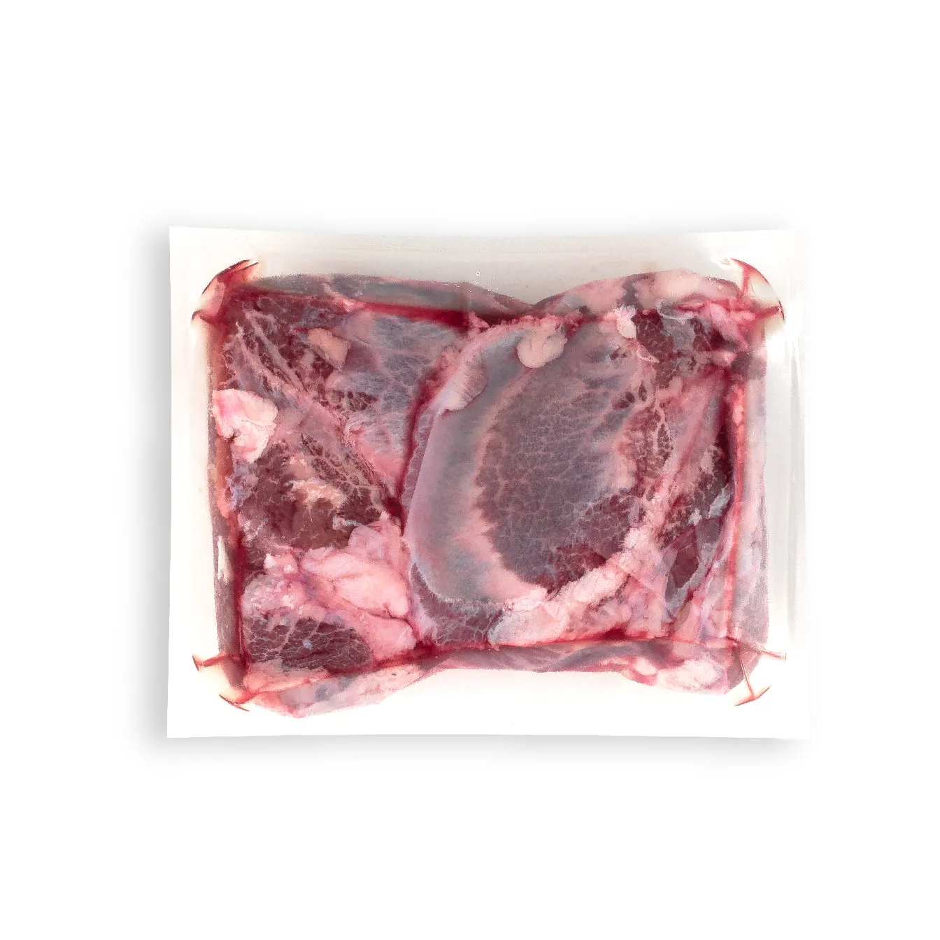 Cheek meat cap off tray